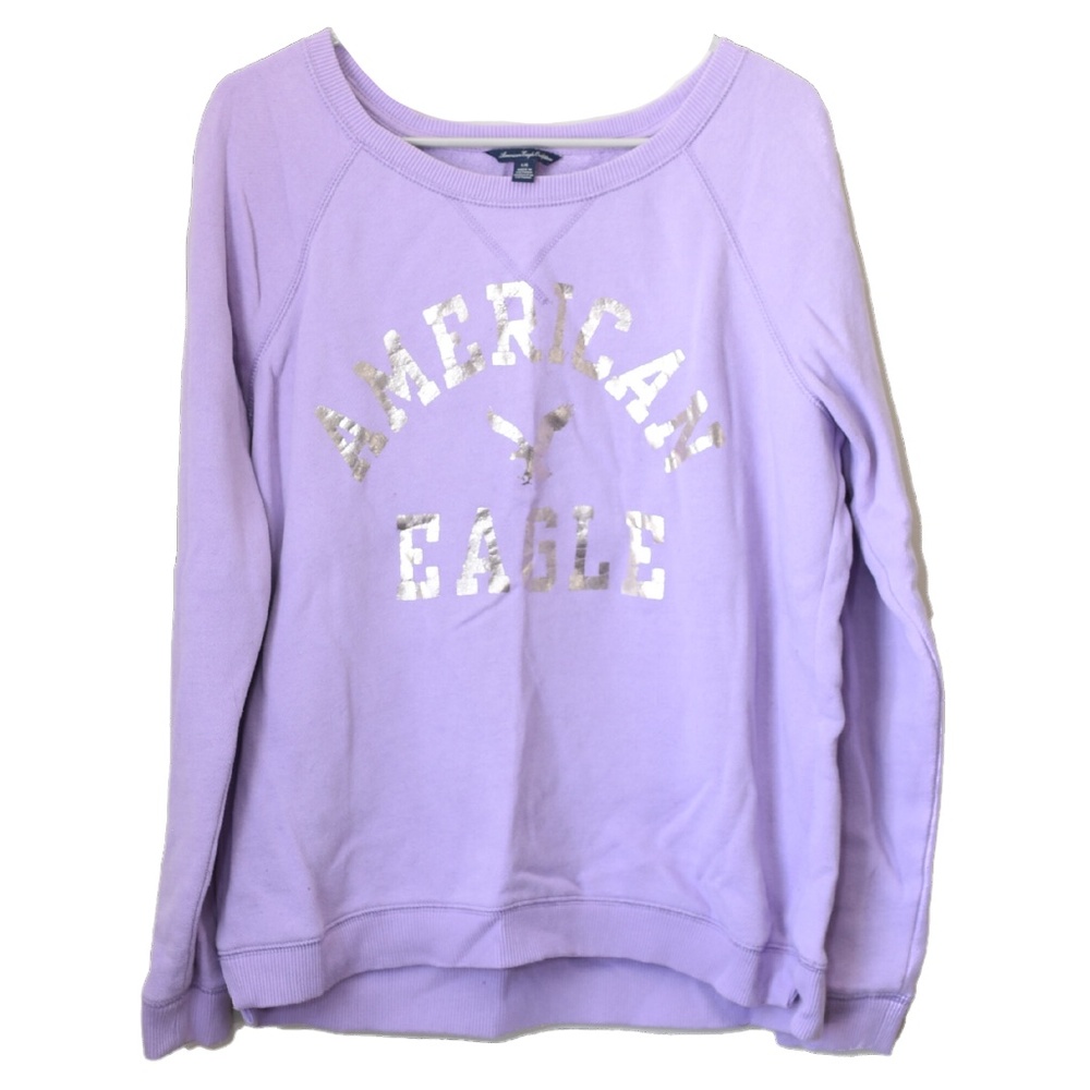 **3/$25** American Eagle Wide-necked Sweatshirt, Lavender - L